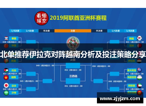 北单推荐伊拉克对阵越南分析及投注策略分享